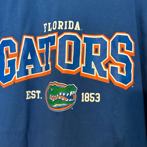 Florida Gaters College T-shirt Blue SZ Large Logo Sports Football NCAA - Picture 5 of 6